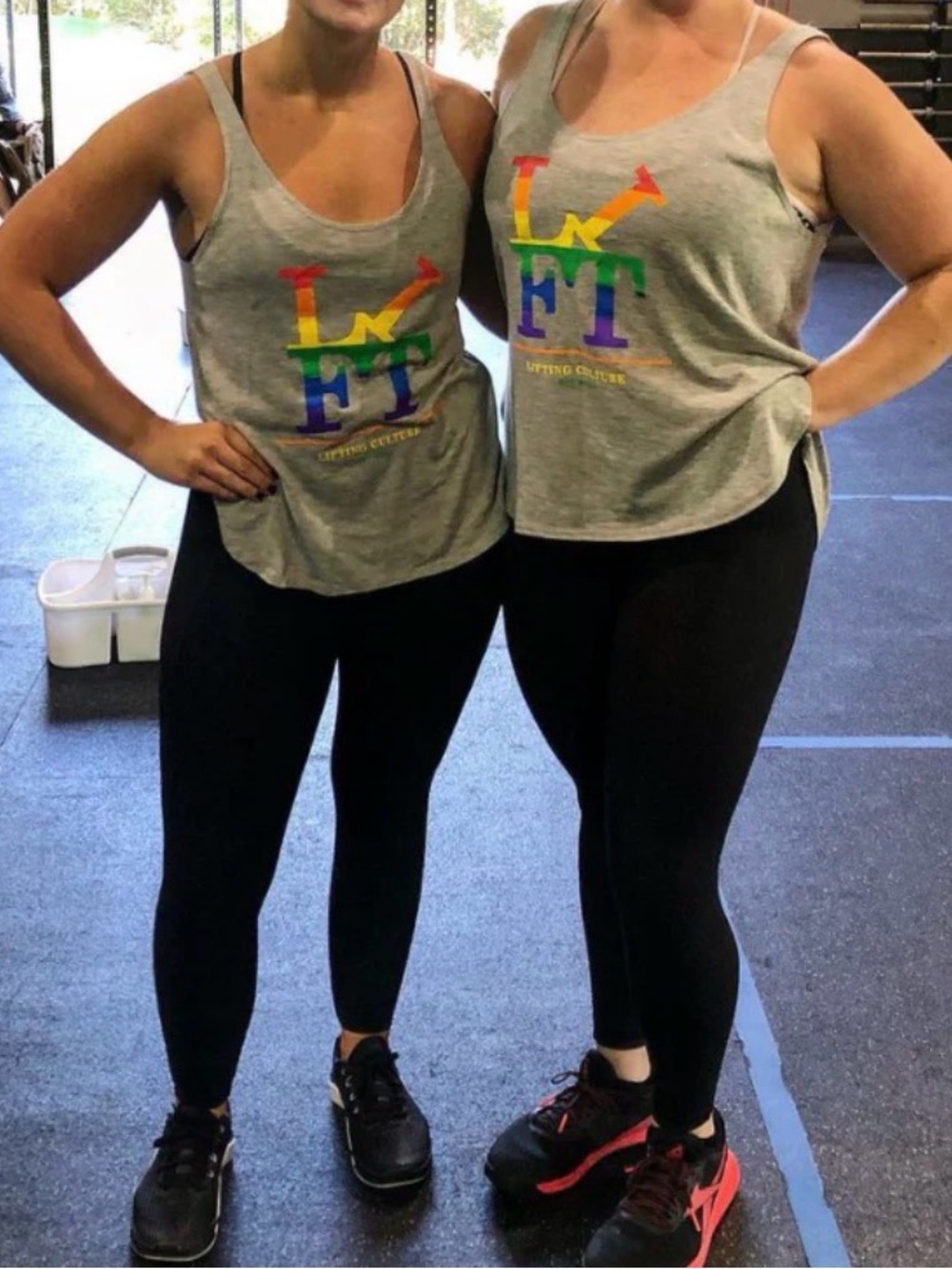 Pride Lifting Culture Bella+Canvas Heather Gray T-Shirt with Crew Neck
